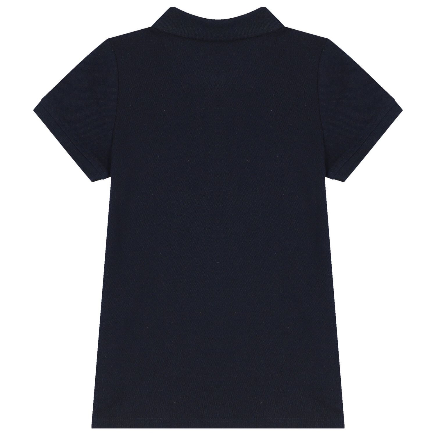 Boys Navy Blue Teddy Bear Polo Shirt, 2, hi-res