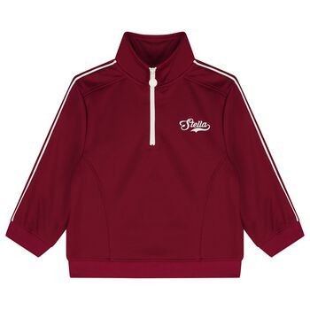 Girls Burgundy Logo Sweatshirt
