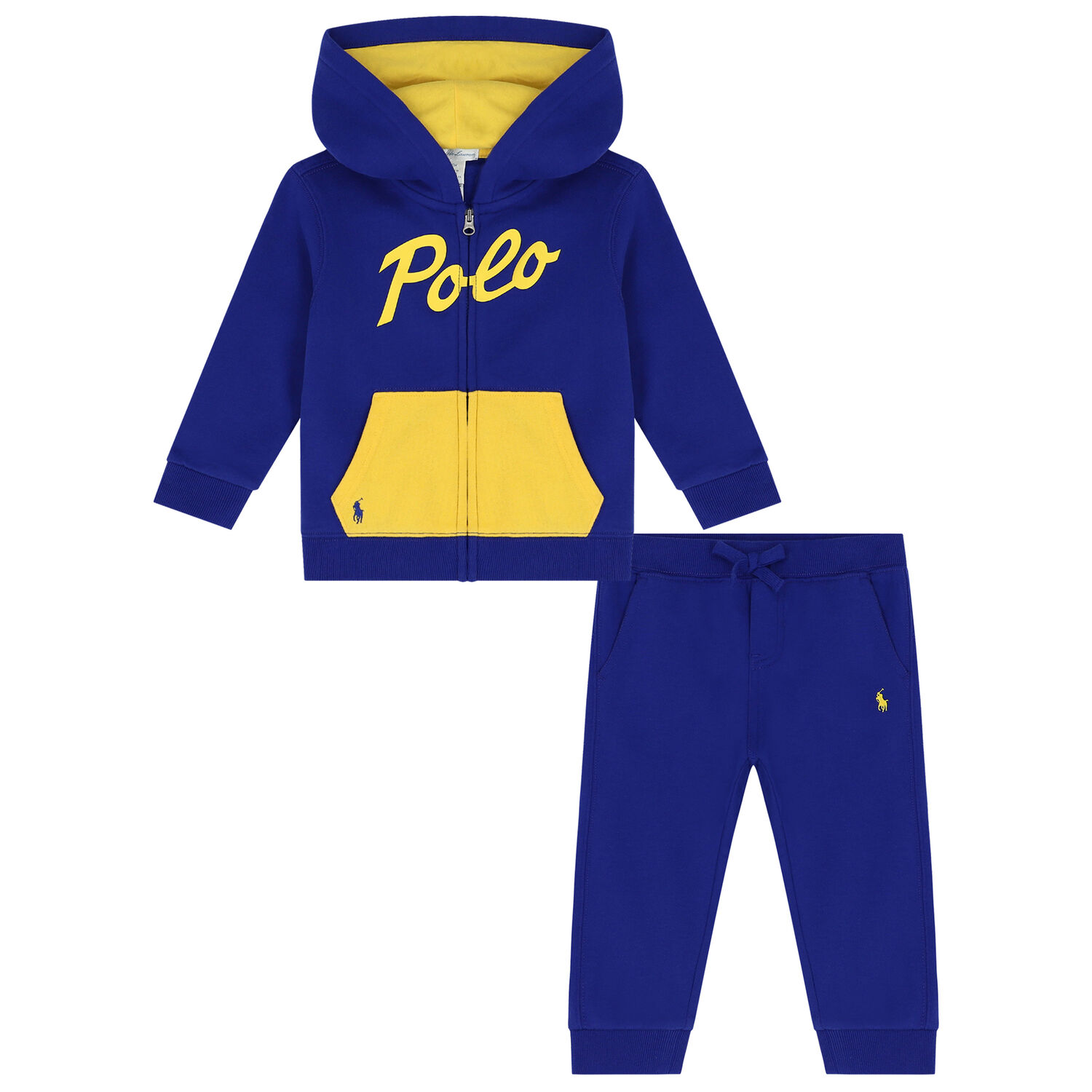 Baby Boys Blue Logo Track Suit, 1, hi-res image number null