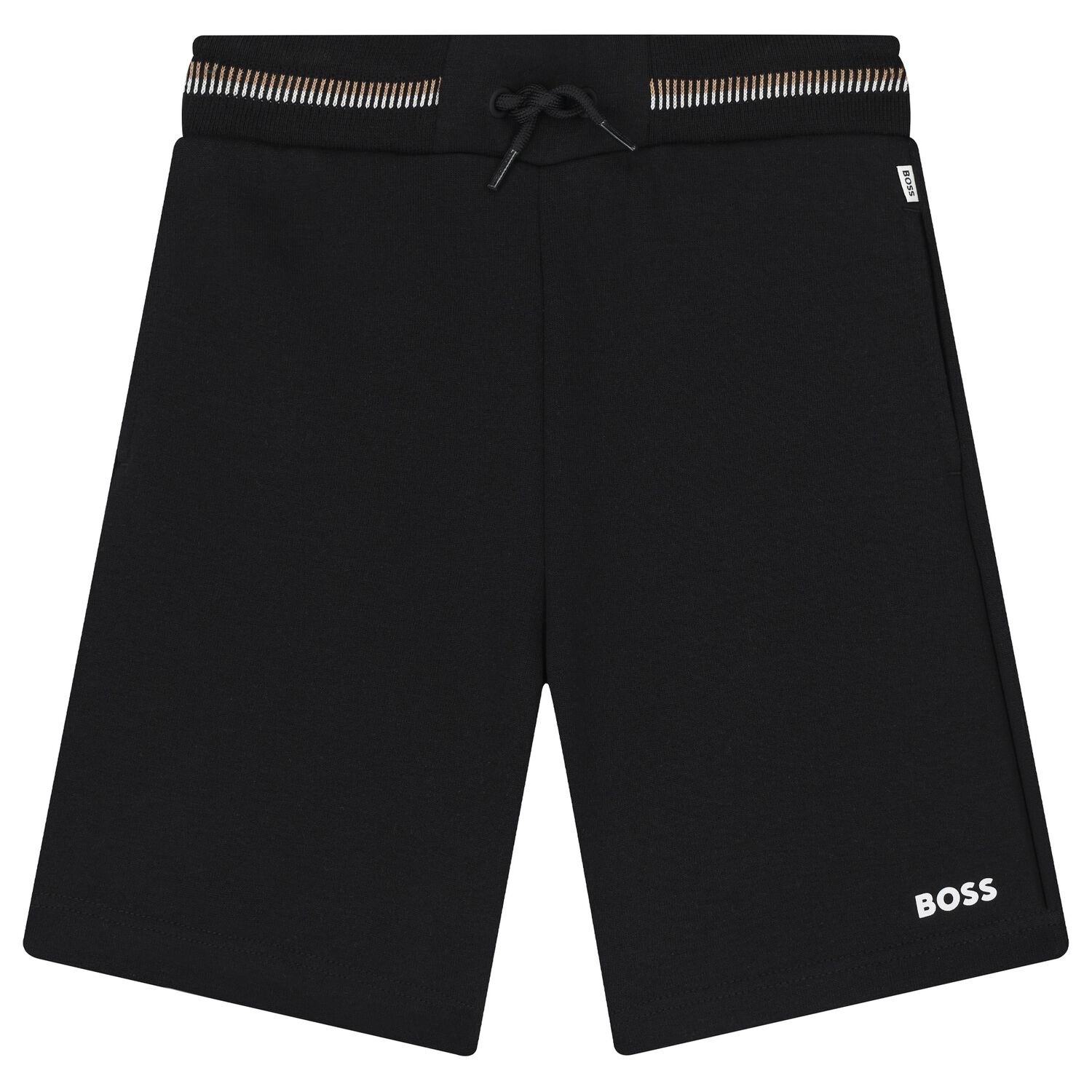 Boys Black Logo Shorts, 2, hi-res image number null