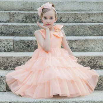 Girls Pink Haute Couture Dress