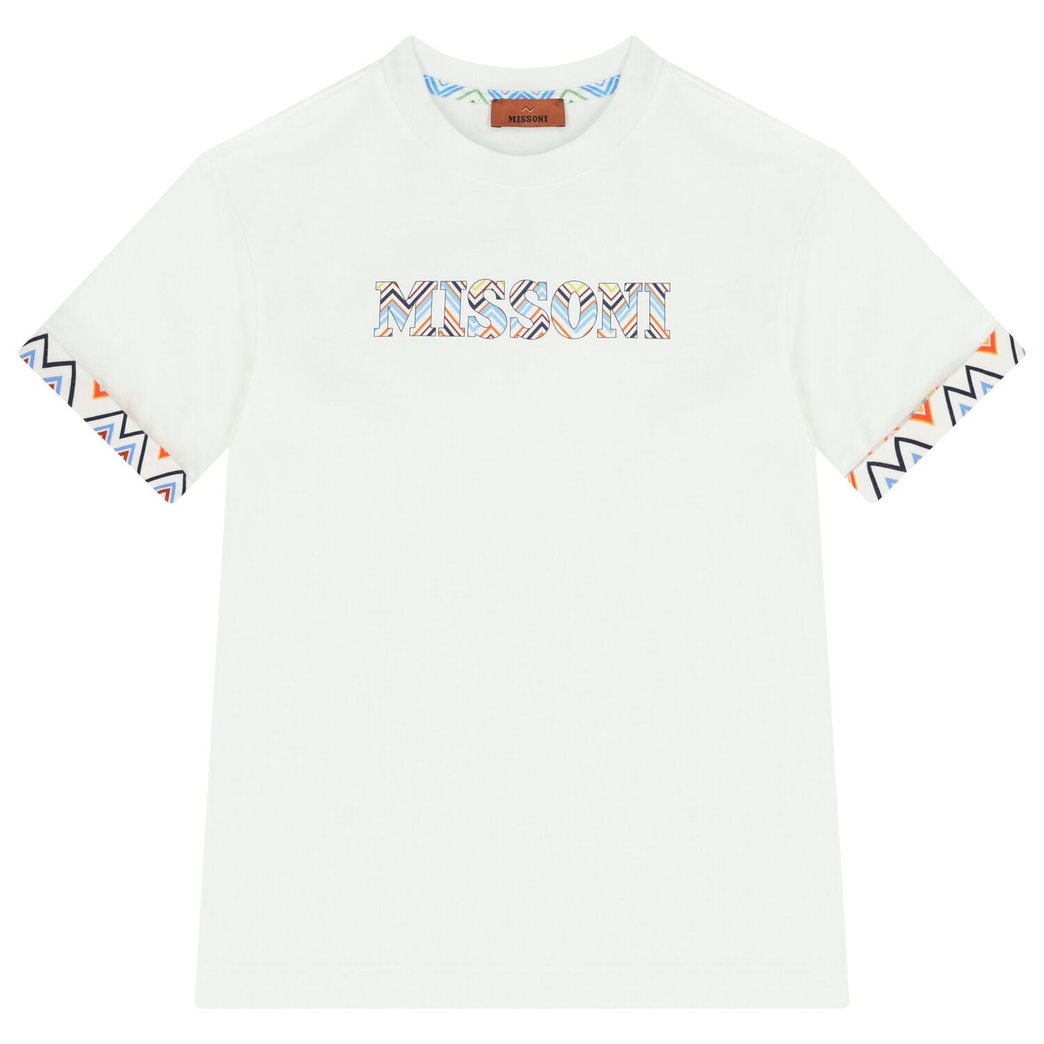 Boys White Logo T-Shirt, 1, hi-res