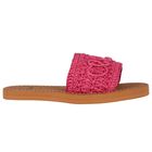Girls Mini Me Pink & Beige Logo Sliders, 1, hi-res