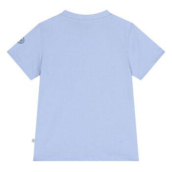 Younger Boys Blue Logo T-Shirt