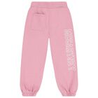 Girls Pink Logo Joggers, 1, hi-res