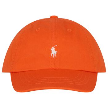 Boys Orange Logo Cap