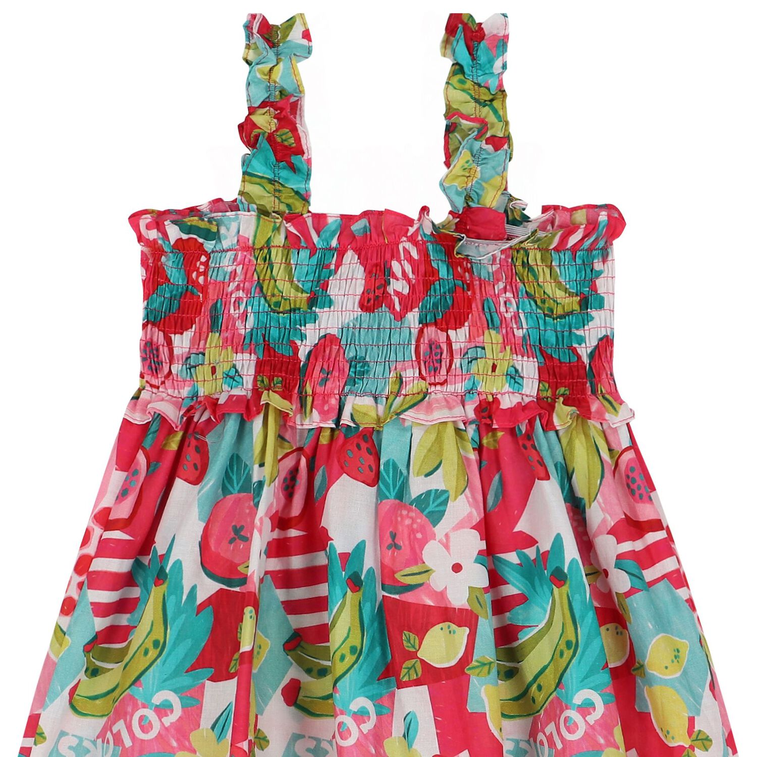 Girls Pink & Aqua Dress Set, 1, hi-res image number null