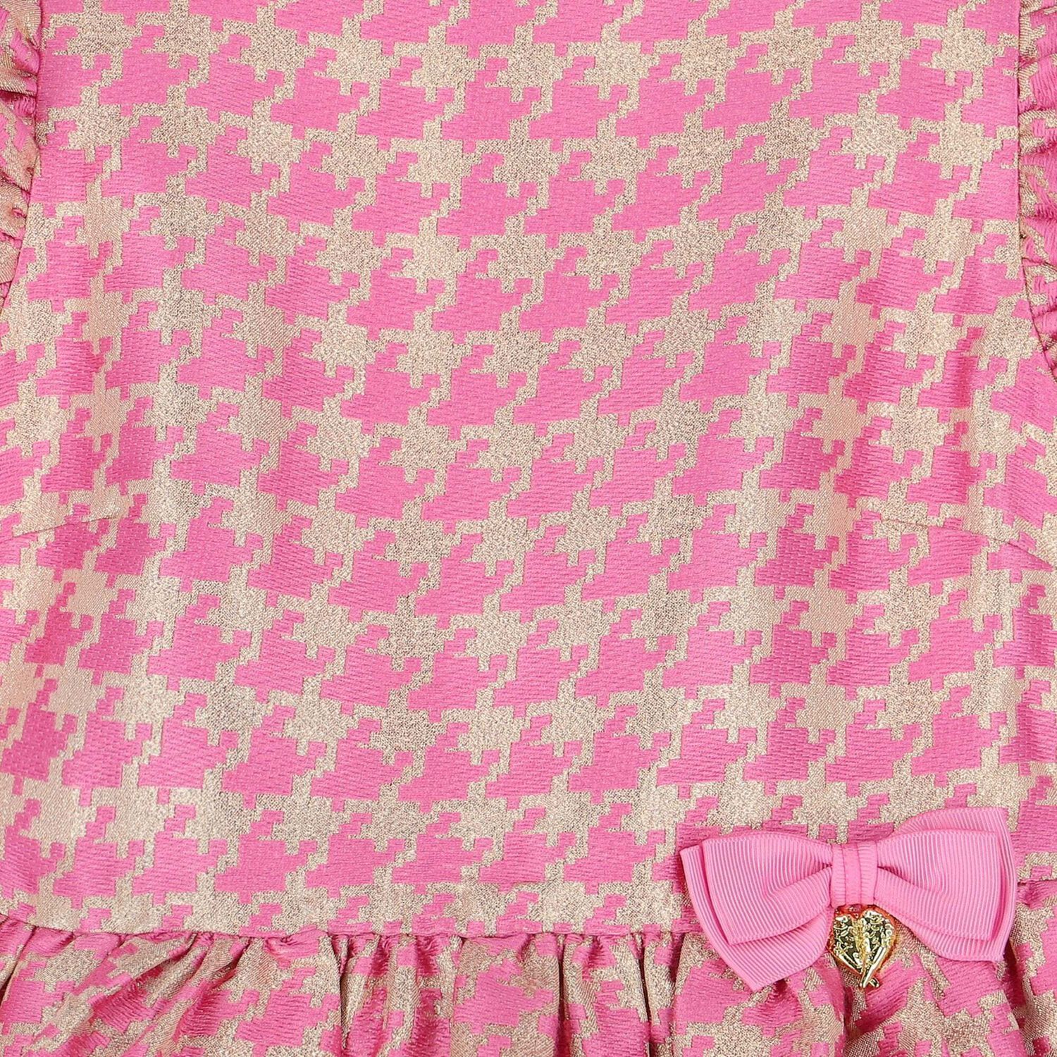 Girls Apricot Heart Dress, 4, hi-res