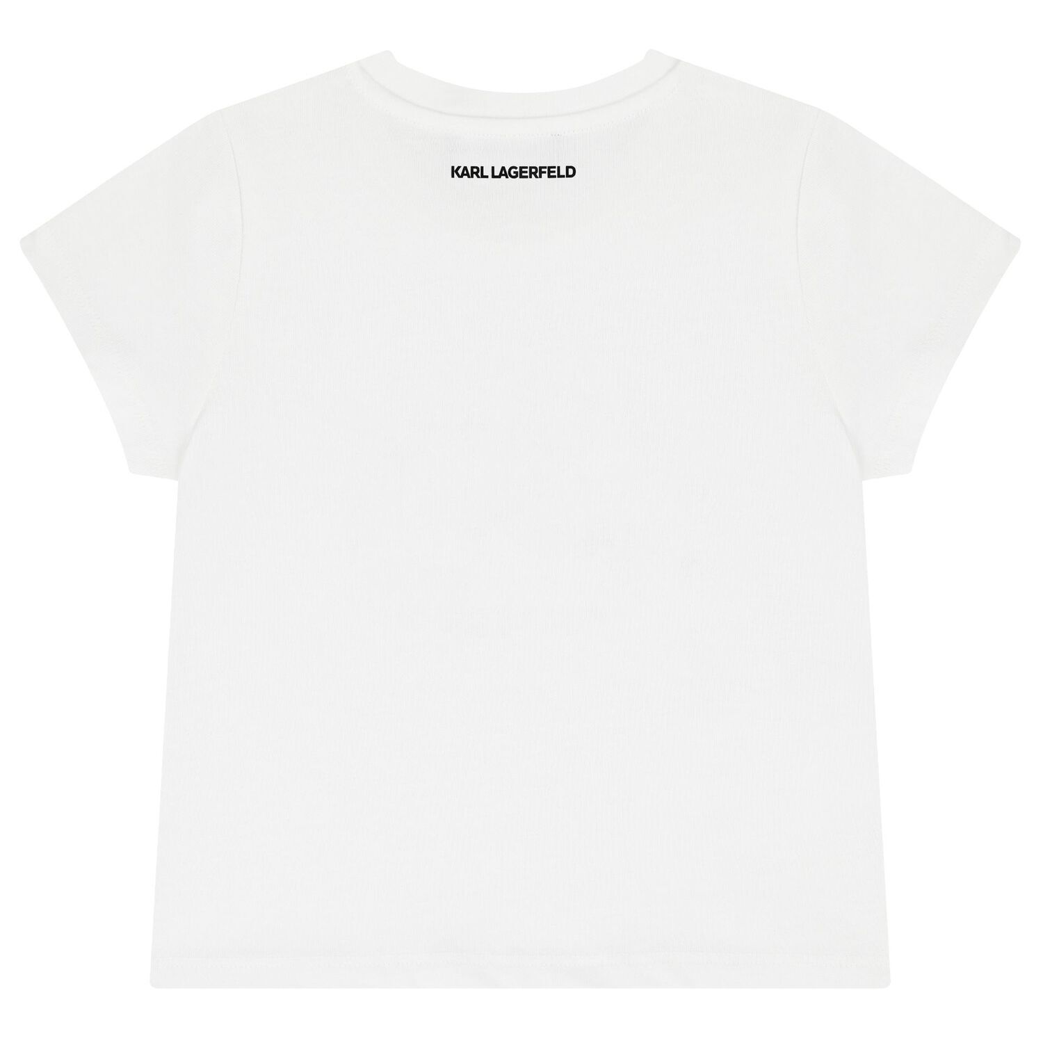 Girls White Logo T-Shirt, 1, hi-res
