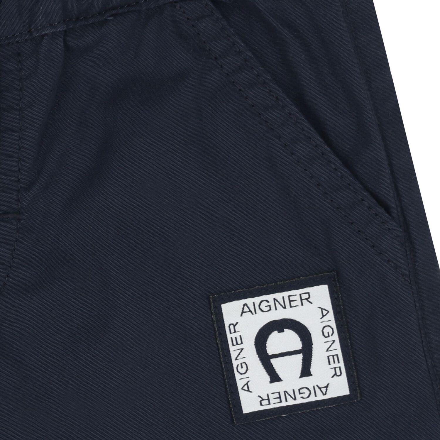 Younger Boys Navy Blue Logo Shorts, 3, hi-res