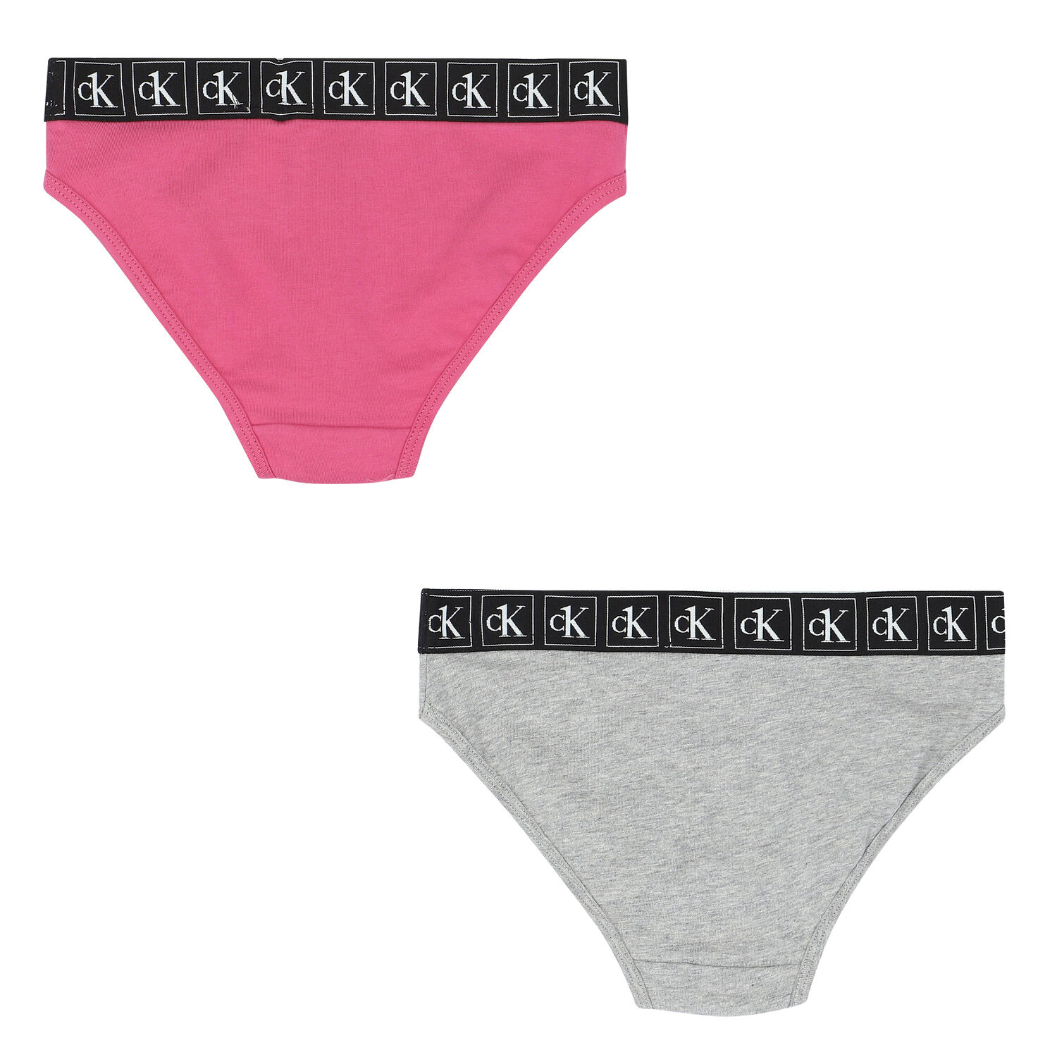 Girls Pink & Grey Bikini Brief (2-Pack), 1, hi-res