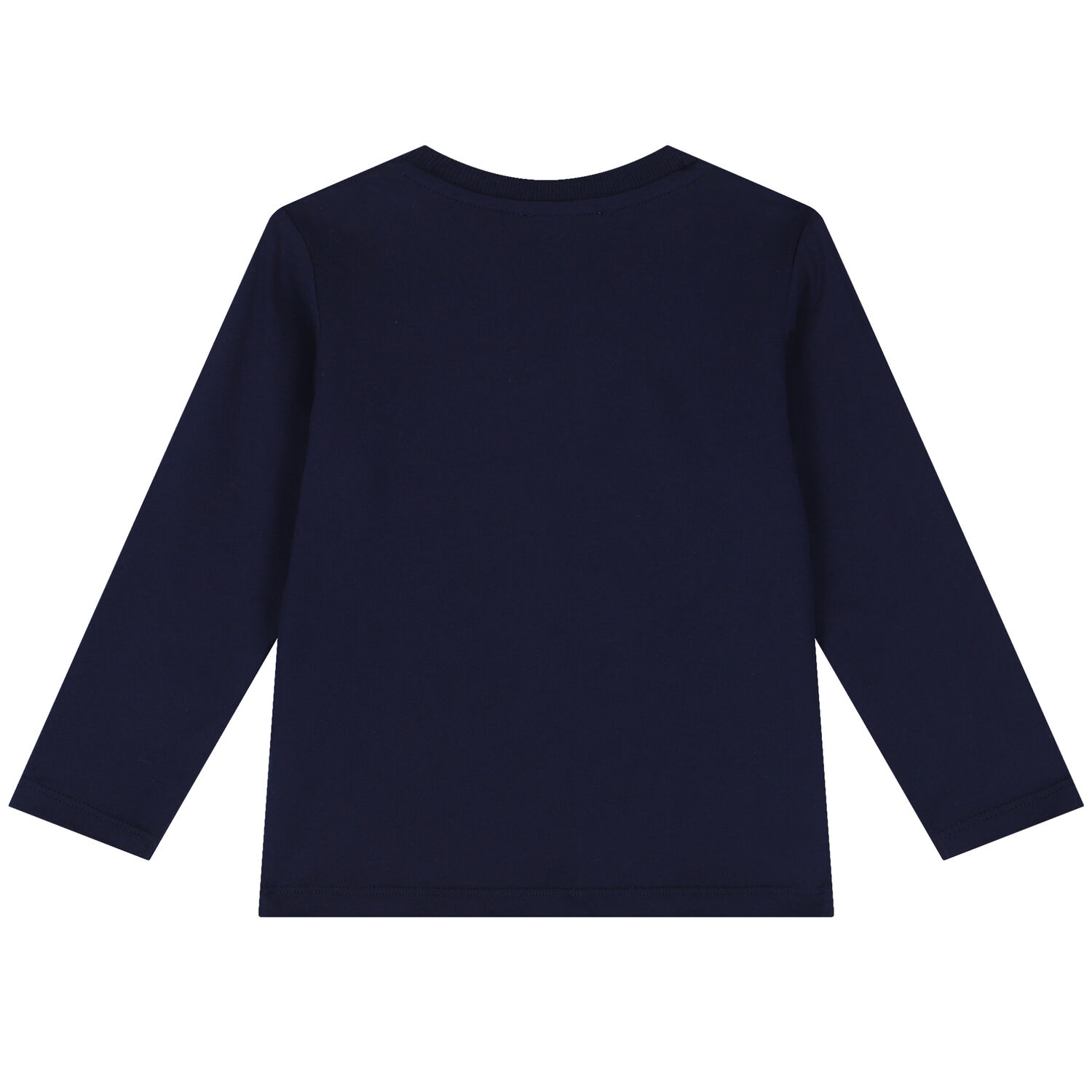 Navy Blue Teddy Bear Logo Long Sleeve Top, 4, hi-res