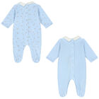 Baby Boys Blue Babygrows ( 2-Pack ), 1, hi-res