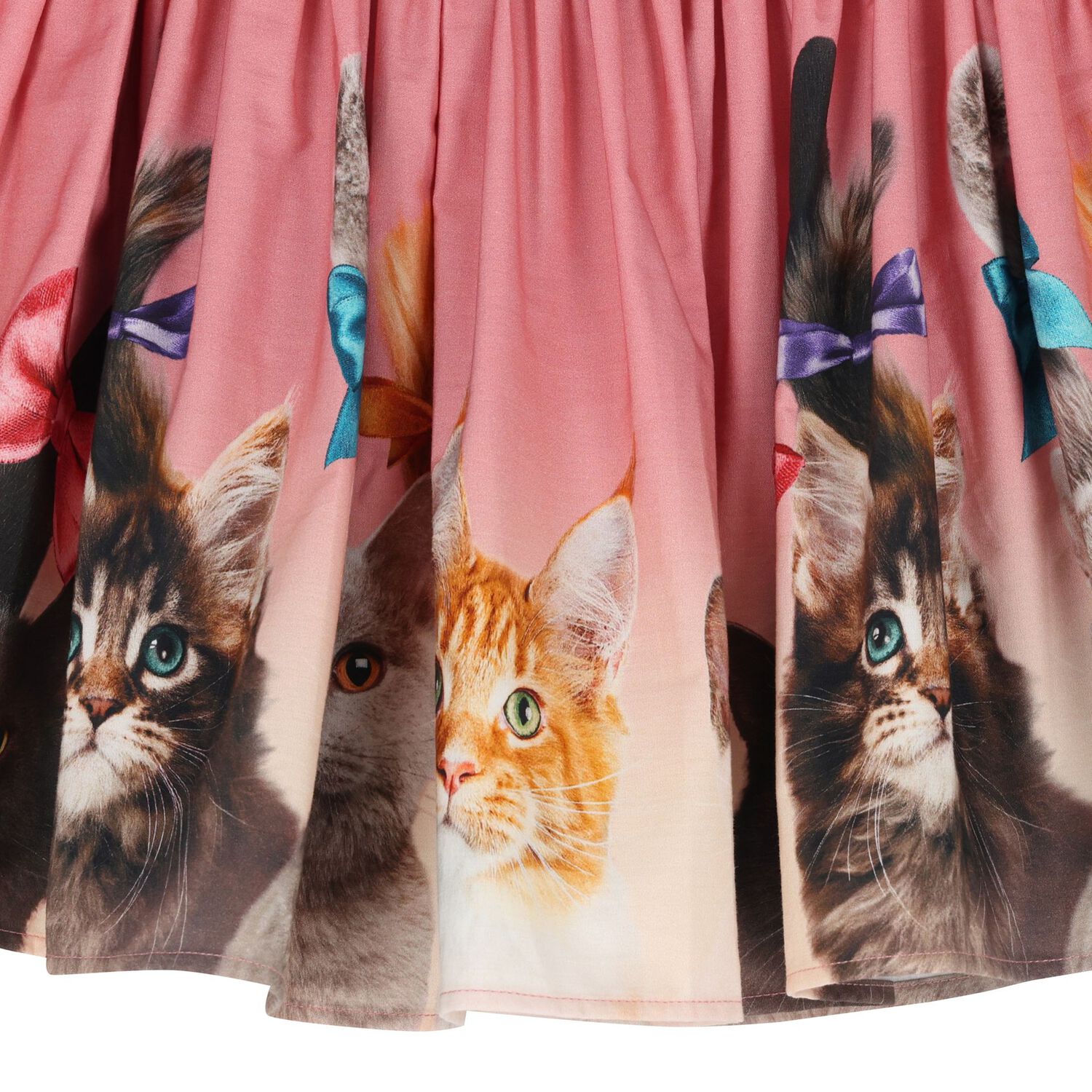 Girls Pink Cat Skirt, 1, hi-res