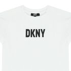 Girls White Logo T-Shirt, 2, hi-res