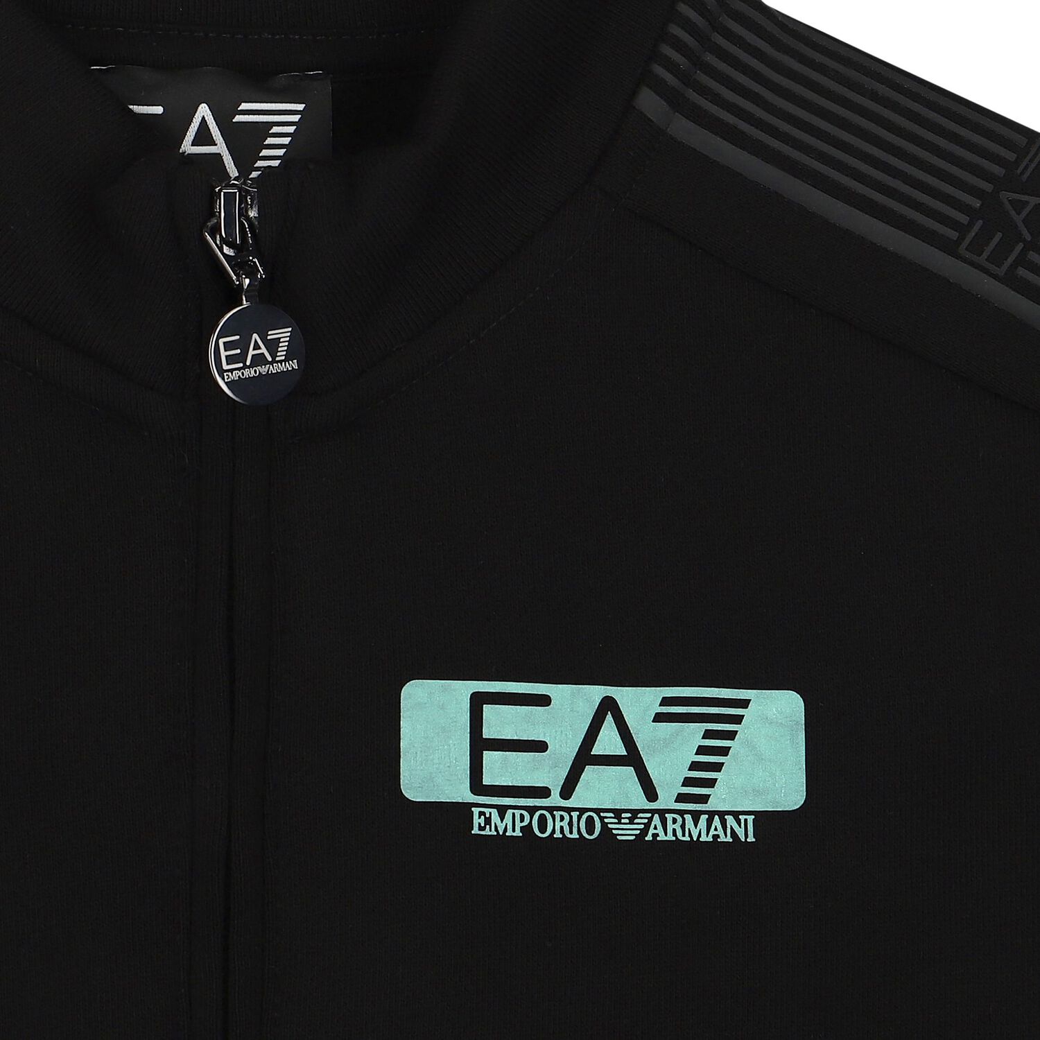 Boys Black Logo Tracksuit, 1, hi-res