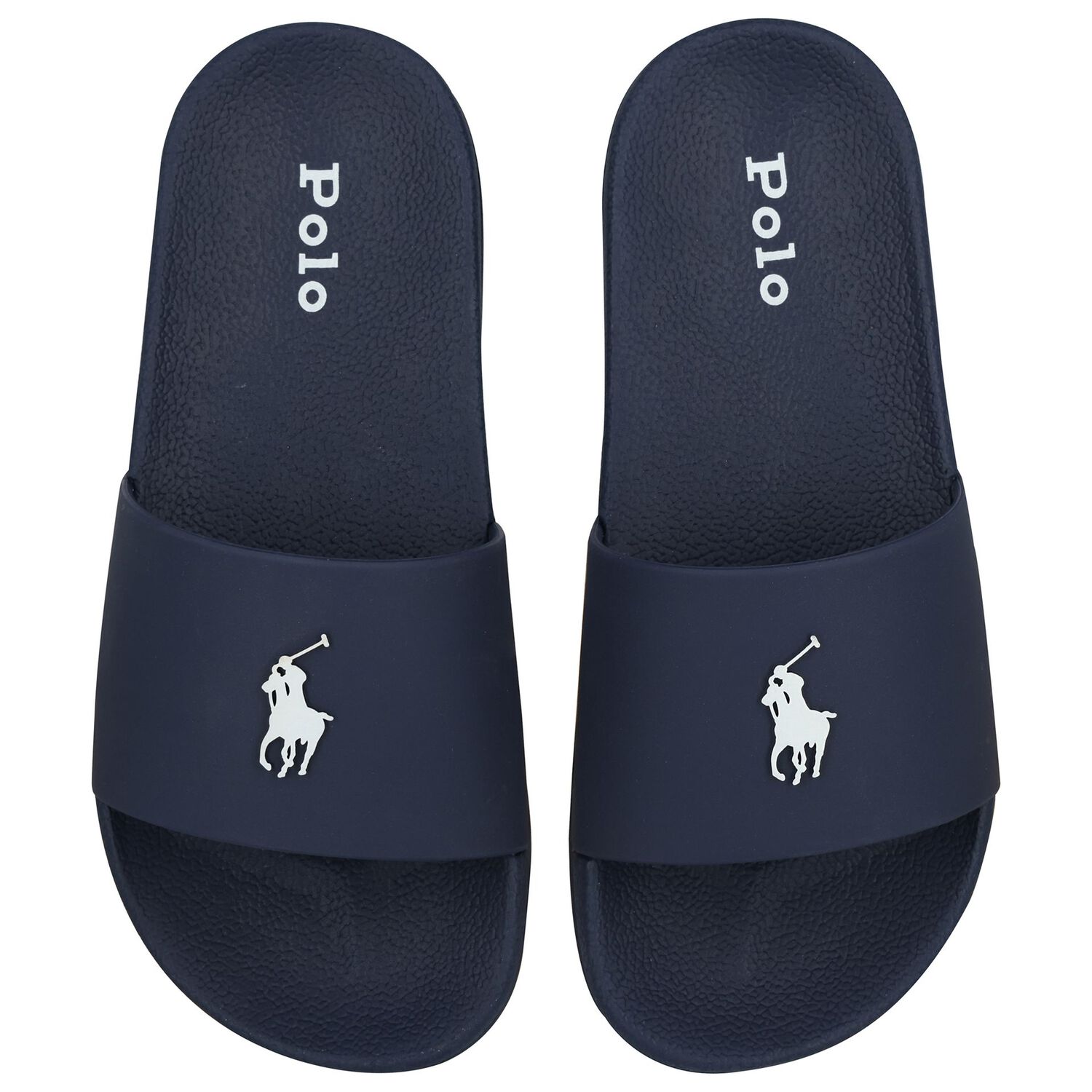 Boys Navy Blue Logo Sliders, 1, hi-res