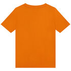 Boys Orange Logo T-Shirt, 5, hi-res