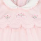 Baby Girls Pink Flower Babygrow Set, 1, hi-res
