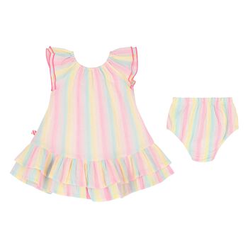 Younger Girls Rainbow Dress Set