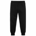 Boys Black Logo Joggers, 1, hi-res