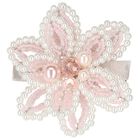 Girls Pink Flora Crystal & Pearl Flower Hair Clip, 1, hi-res