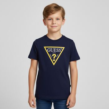 Boys Navy Logo T-Shirt
