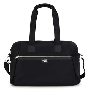 Mini Me Black Logo Baby Changing Bag ( 43CM )
