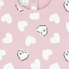 Younger Girls Pink Heart Dress, 1, hi-res