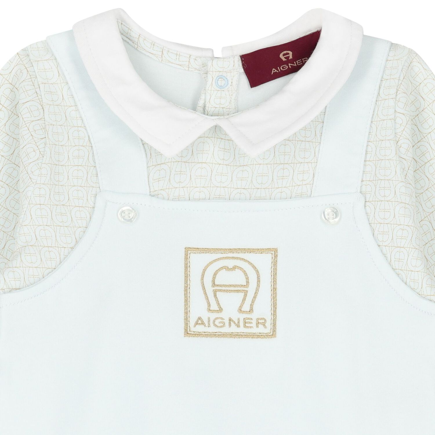 Baby Boys Blue Logo Babygrow, 2, hi-res