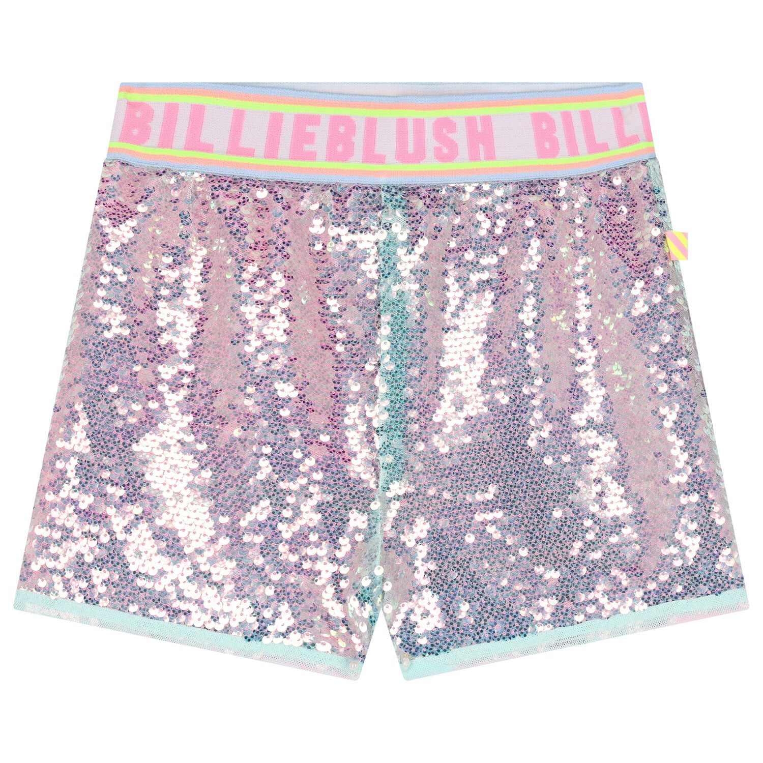 Girls Blue & Pink Sequin Shorts, 1, hi-res image number null