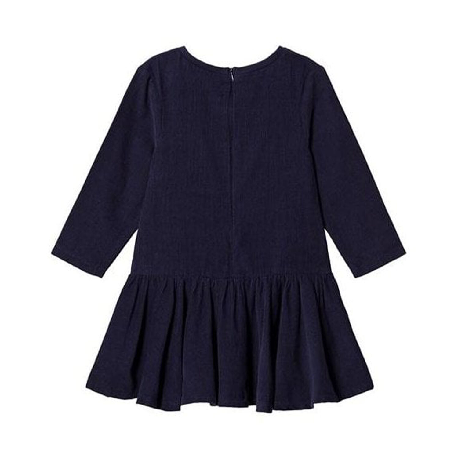 Girls Navy Blue Dress, 1, hi-res