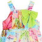 Girls Multi-Colored Bow Dress, 1, hi-res