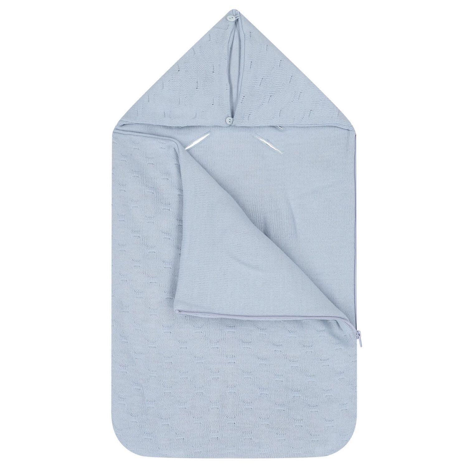 Baby Boys Blue Baby Knit Nest, 1, hi-res