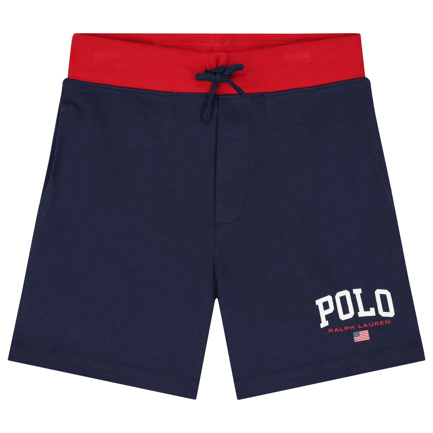 Boys Navy Blue Logo Shorts, 2, hi-res