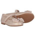 Girls Pink Bow Shoes, 4, hi-res