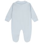 Baby Girls Blue & White Teddy Bear Babygrow Gift Set, 1, hi-res