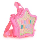 Girls Pink Star Backpack, 1, hi-res