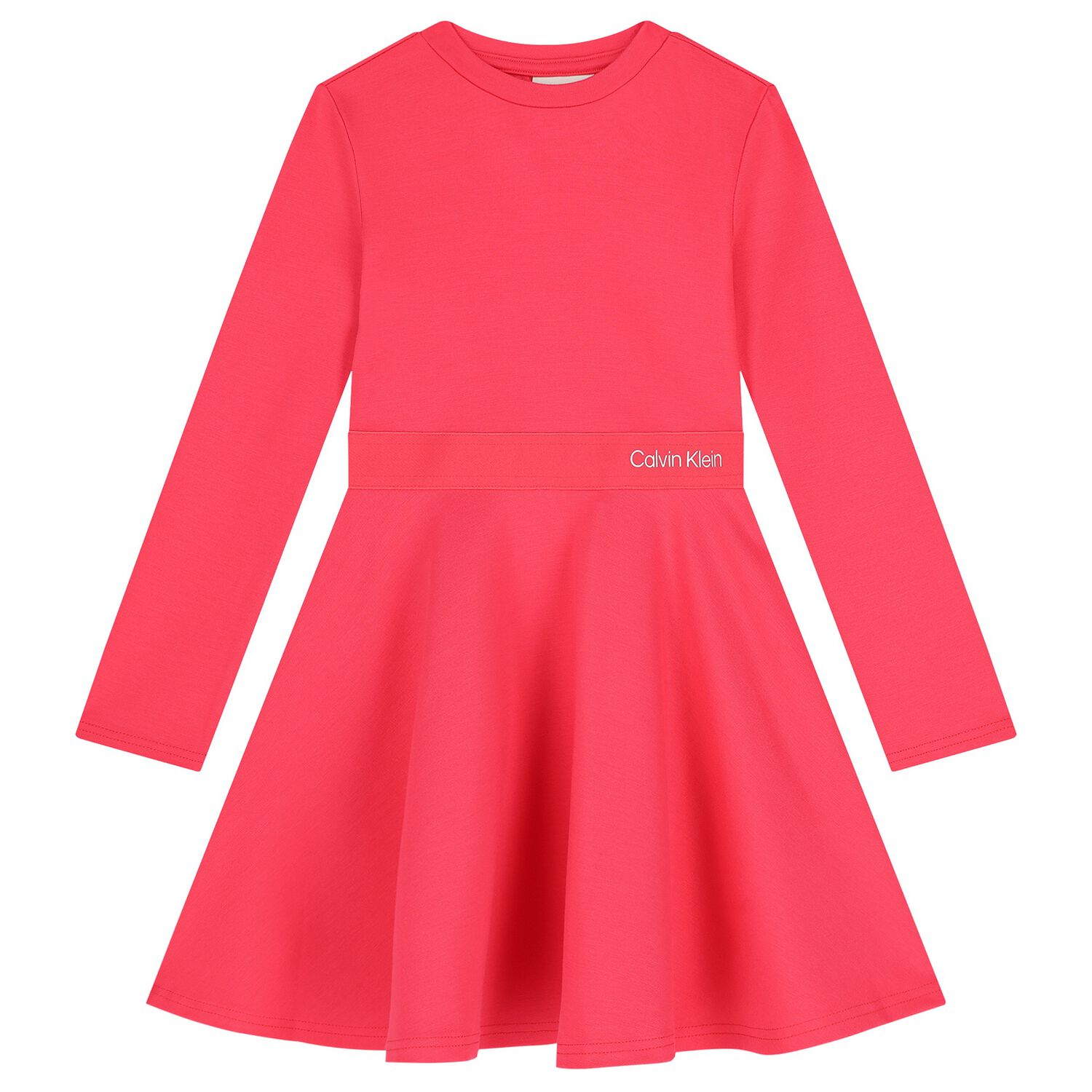 Girls Pink Logo Dress, 2, hi-res