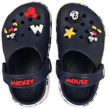 Navy Blue Mickey Mouse Classic Clogs Sandals