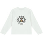 White Crest Logo Sweatshirt, 1, hi-res