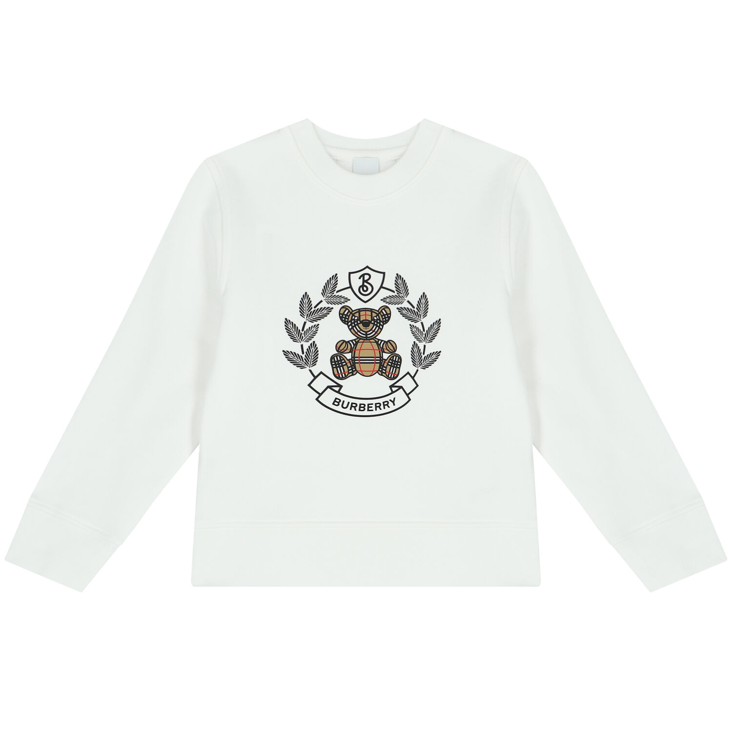 White Crest Logo Sweatshirt, 1, hi-res image number null