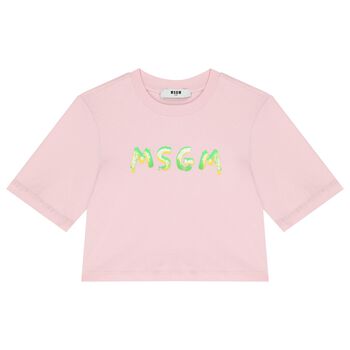 Girls Pink Logo T-Shirt