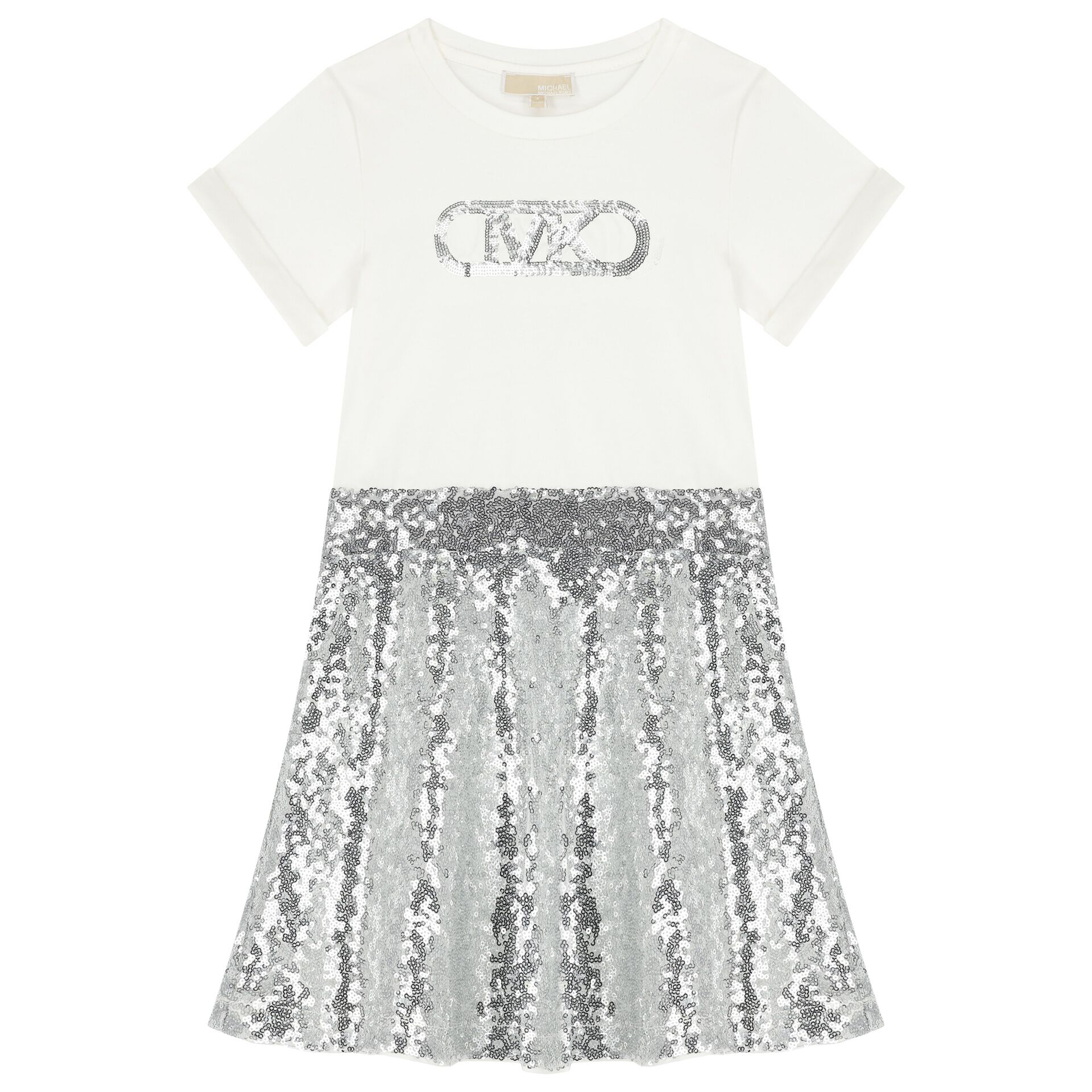 Michael kors silver sequin skirt store