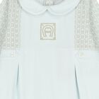 Baby Boys Blue Logo Babygrow, 2, hi-res