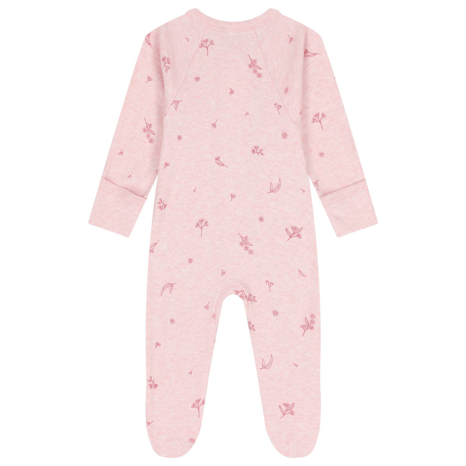 Baby Girls White & Pink Babygrows ( 4 Pack ), 4, hi-res