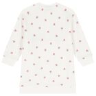 Girls Ivory Floral Logo Dress, 1, hi-res