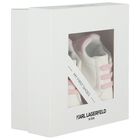 Baby White & Pink Choupette Pre Walker Shoes, 1, hi-res