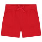 Baby Boys Navy Blue Logo Shorts Set, 1, hi-res