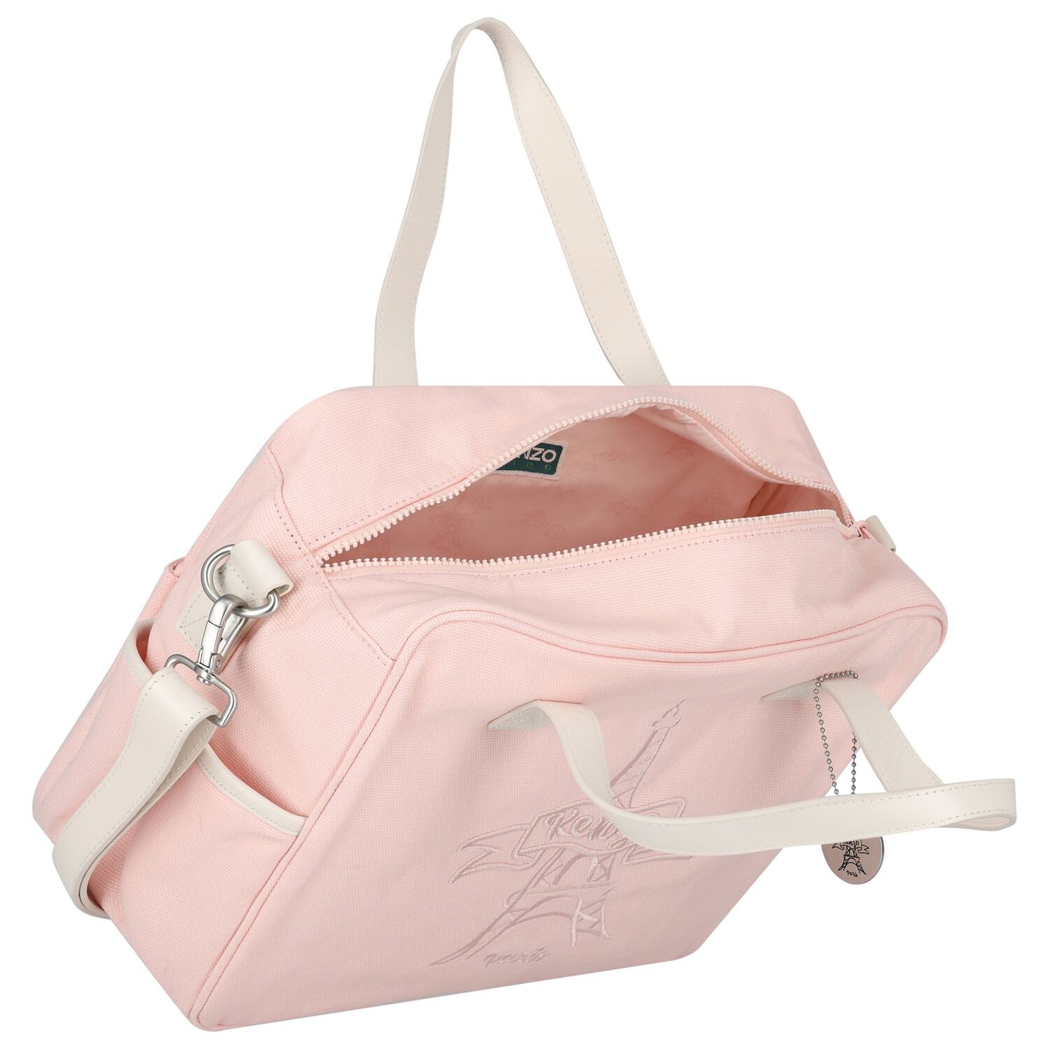 Pink Logo Eiffel Tower Baby Changing Bag, 1, hi-res